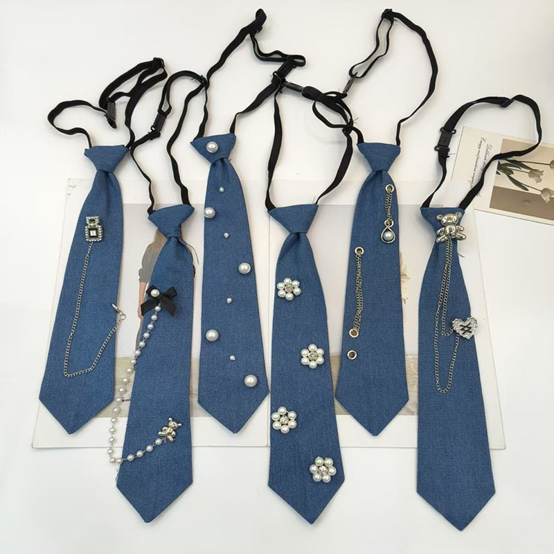 Cowboy Style Blue Necktie JK S - Men Accessories Neck Chain recension och pris