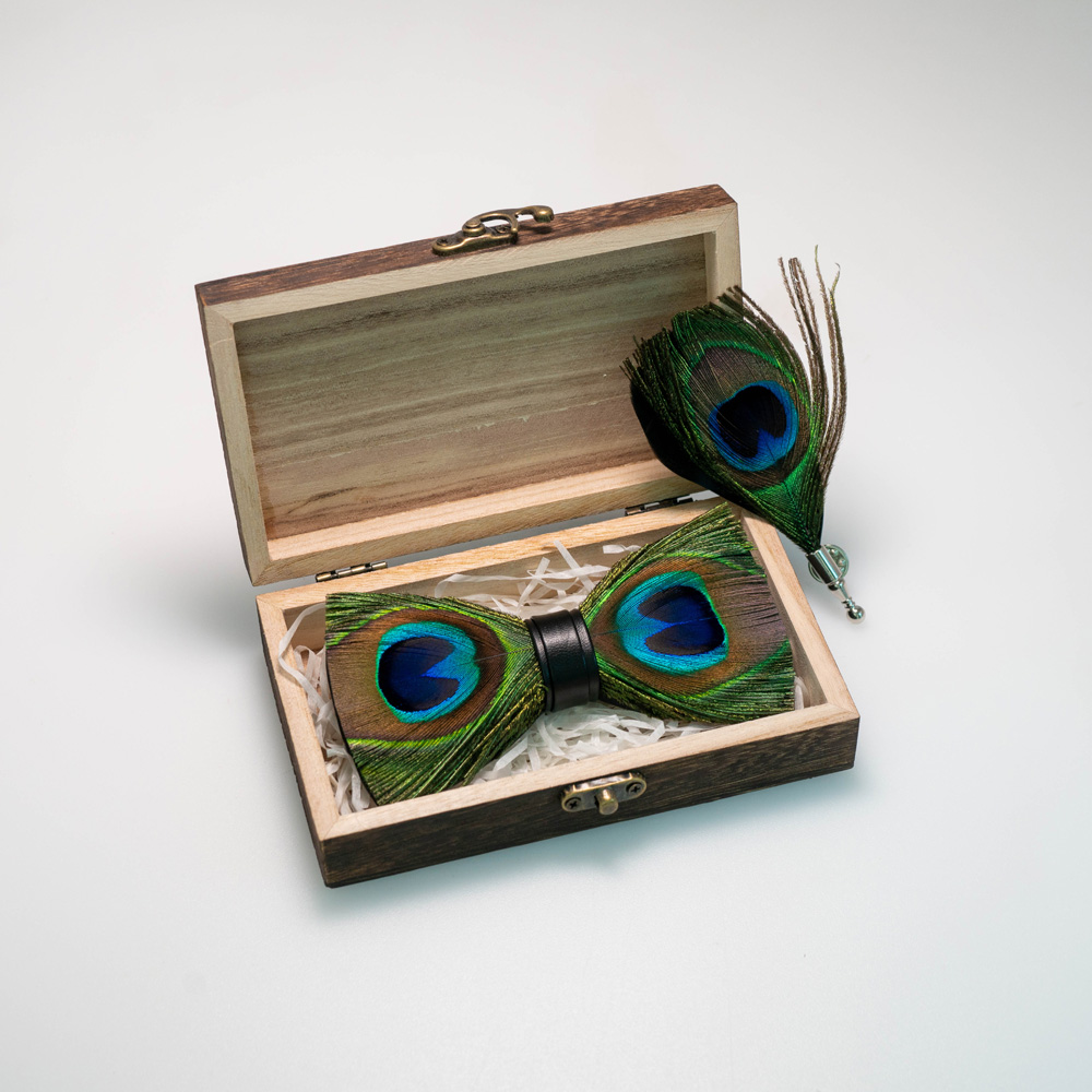 EASTEPIC Handmade Feather Bow  - Neck Tie Set Box recension och pris