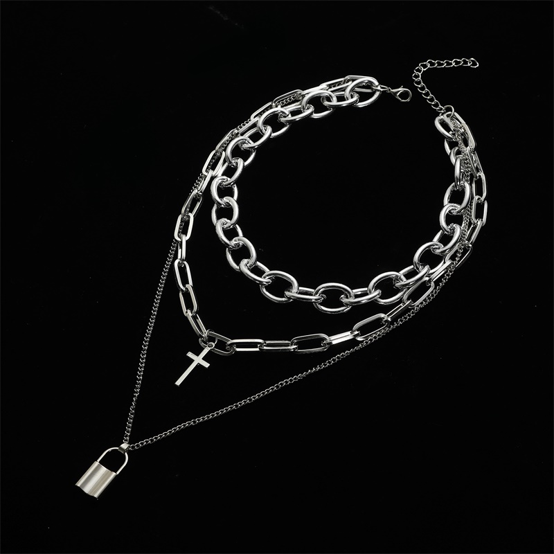 FNQUFUJ Layered grunge aesthet - Men Accessories Neck Chain recension och pris