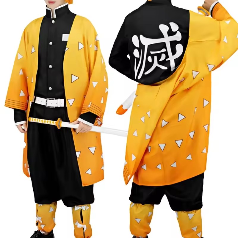 Anime Agatsuma Zenitsu Cosplay - Men'S Kimono Accessories recension och pris