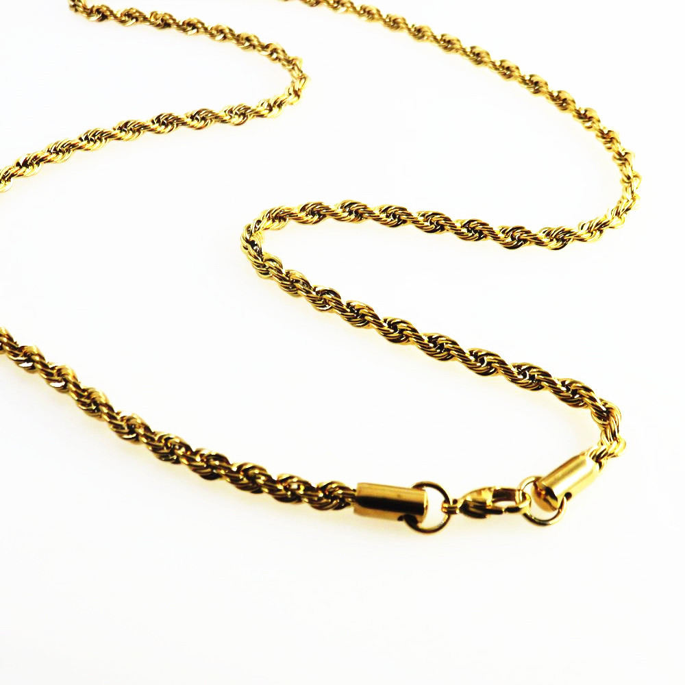 Stainless Steel Twist Rope Lon - Men Accessories Neck Chain recension och pris