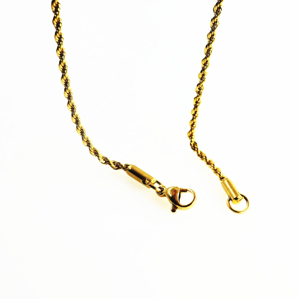 Stainless Steel Twist Rope Lon - Men Accessories Neck Chain recension och pris