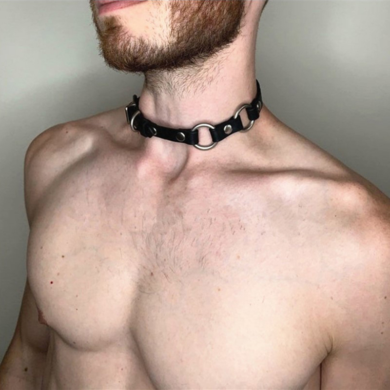 Stylish Synthetic Leather Chok - Men Accessories Neck Chain recension och pris