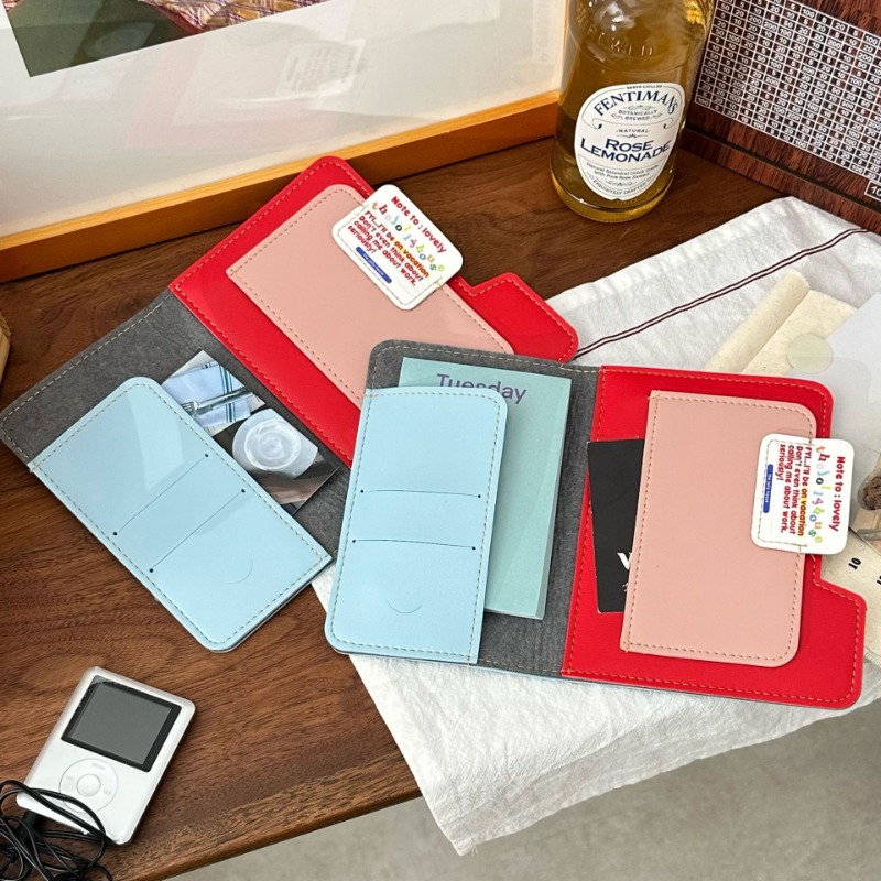 Ins Color Block Passport Holde - Travel Organizer Men recension och pris