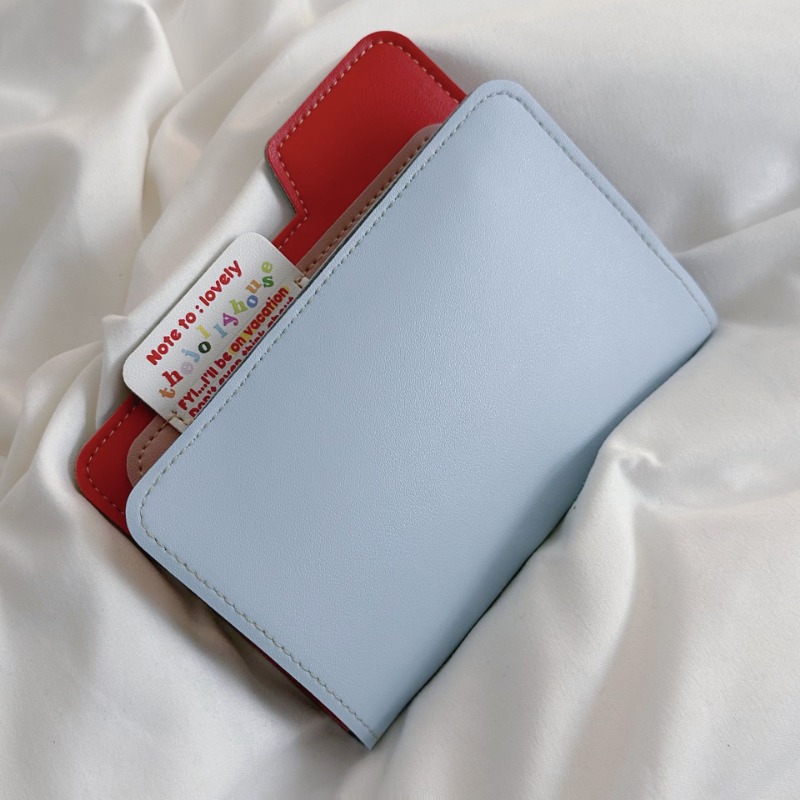 Ins Color Block Passport Holde - Travel Organizer Men recension och pris