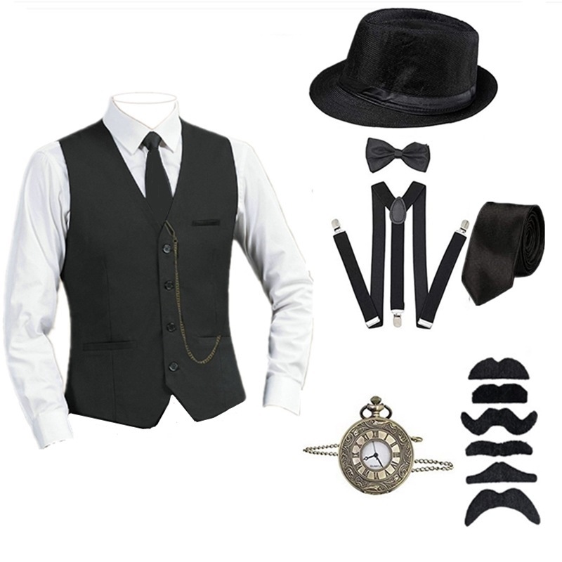 Halloween 1920s Men's Costume  - Men'S Accessories In The 1920S recension och pris