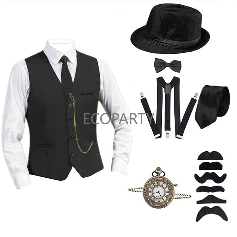 1920s Mens Great Gatsby Gangst - Men'S Accessories In The 1920S recension och pris