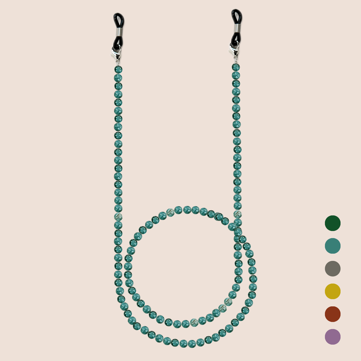 Chinese Style Glass Beaded Eye - Men Accessories Neck Chain recension och pris