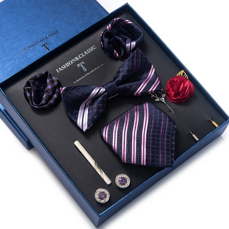 Holiday Present Tie Handkerchi - Neck Tie Set Box recension och pris