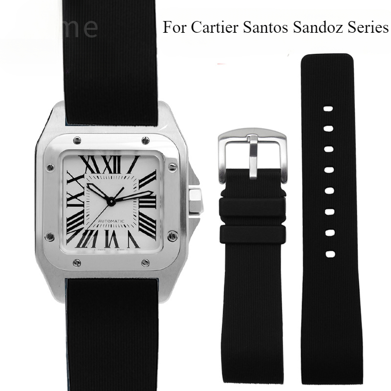 Black Blue Silicone Watch Stra - Men'S Accessories Cartier recension och pris