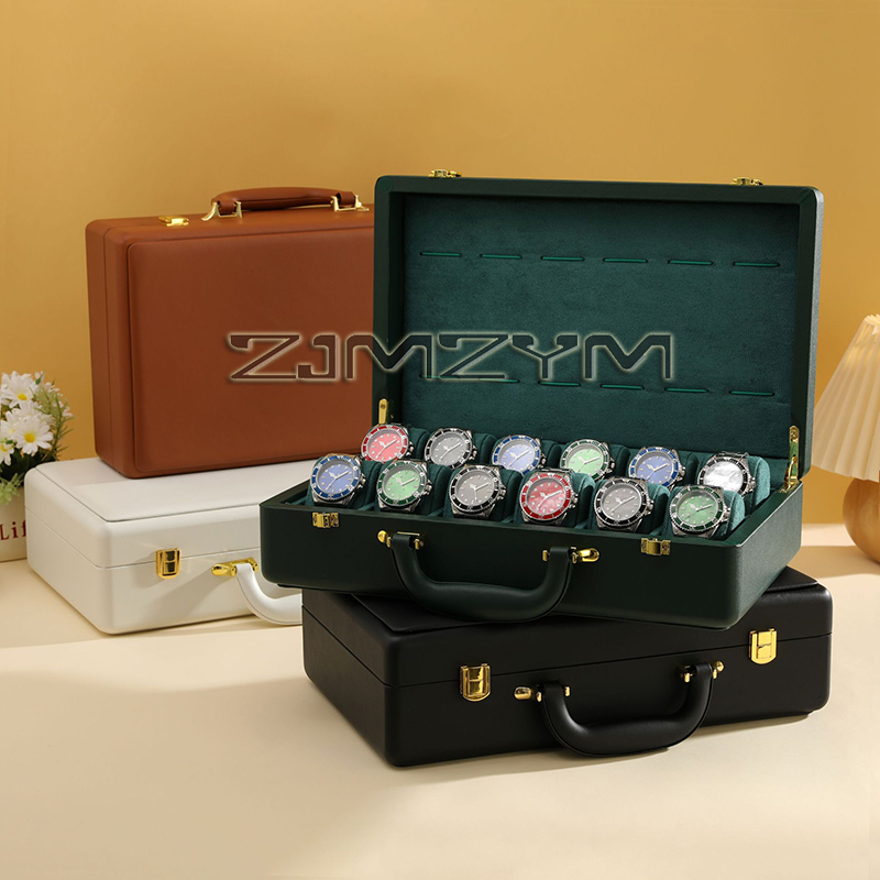 12 Slots Watch Box Mens Watche - Travel Organizer Men recension och pris