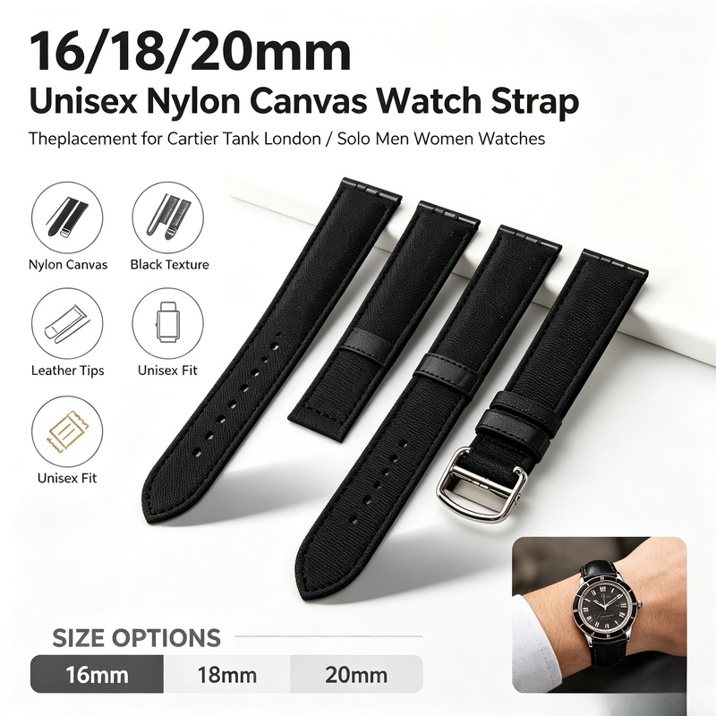 16/18/20mm Unisex Soft Nylon C - Men'S Accessories London recension och pris